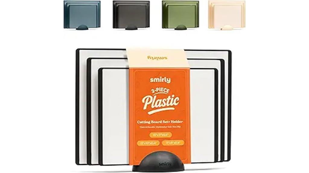 three piece plastic cutting set