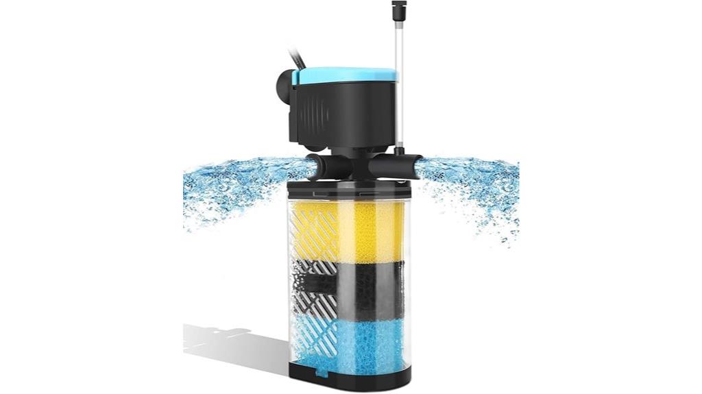 three stage in tank filter