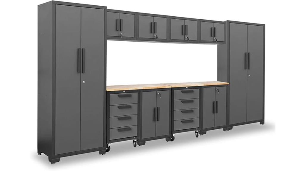 twelve piece garage storage set