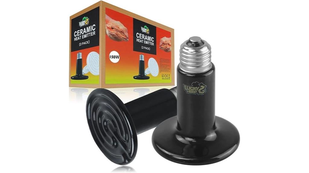 two pack ceramic heat emitters