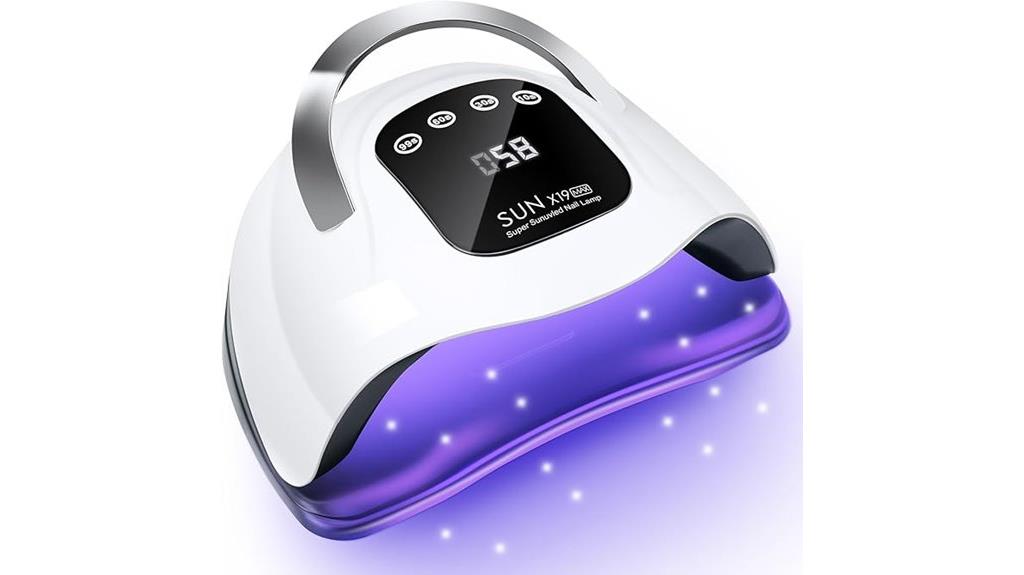 uv nail lamp with beads