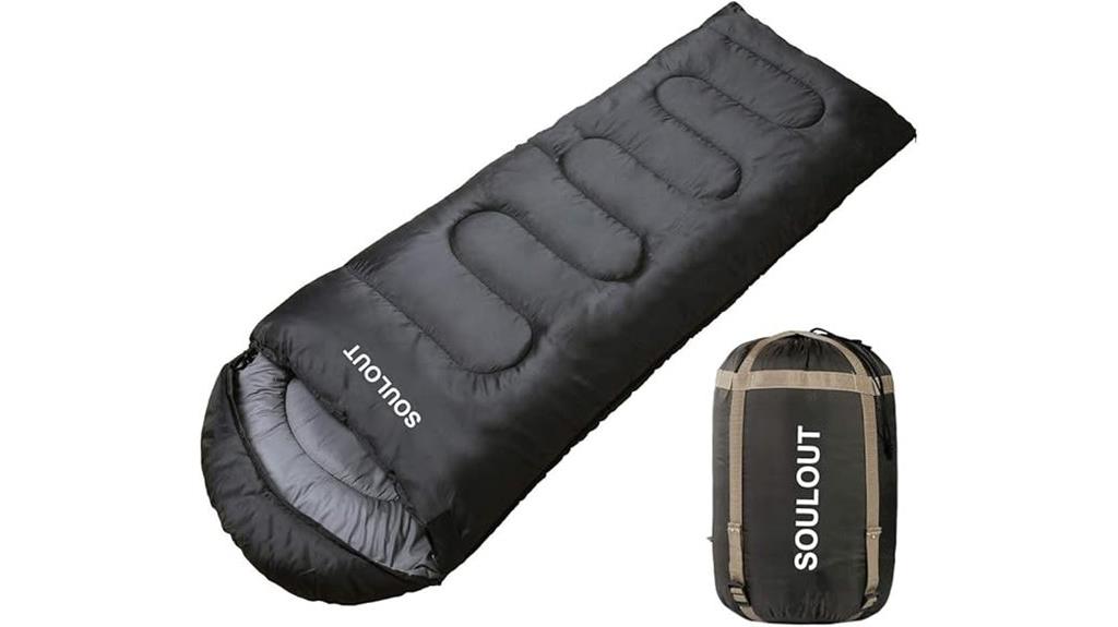 versatile three to four season sleeping bag