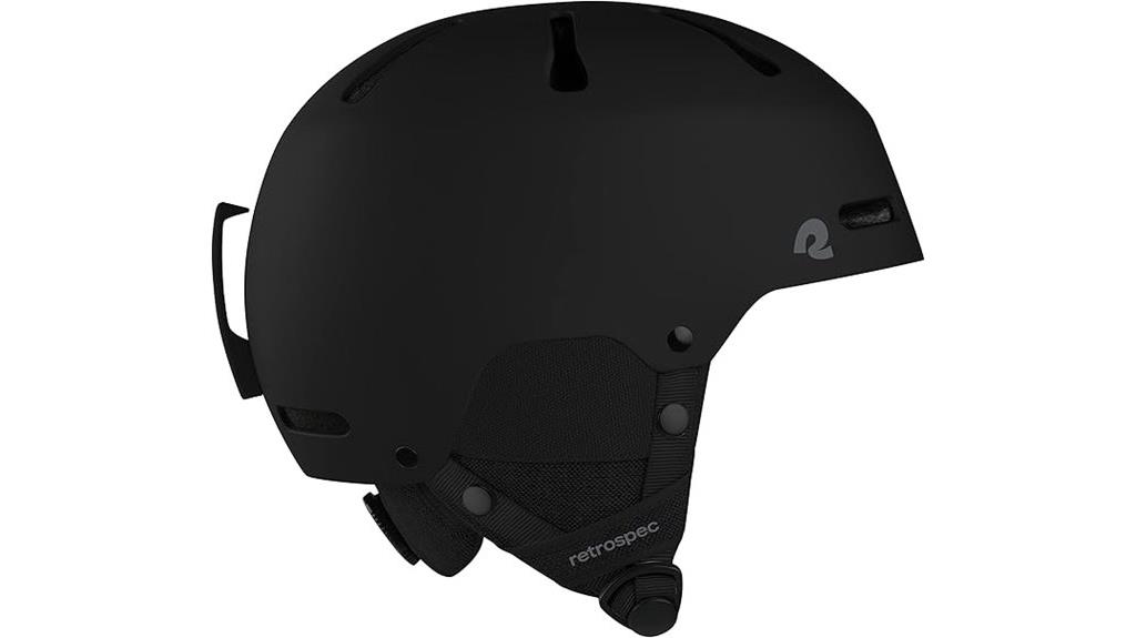 vintage styled ski helmet