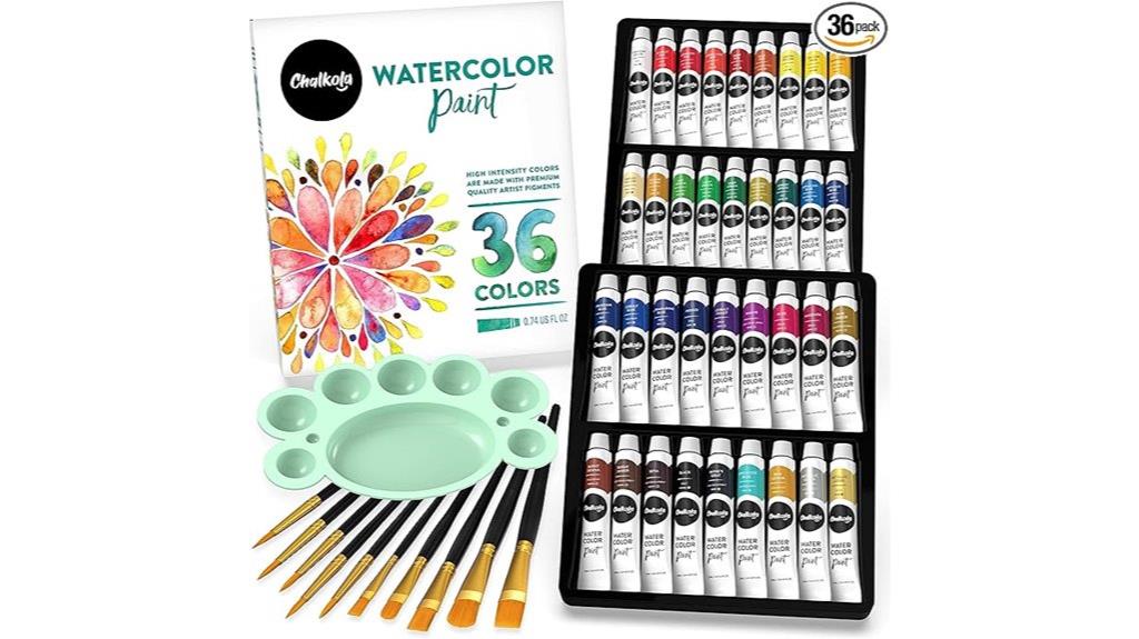 watercolor paint set