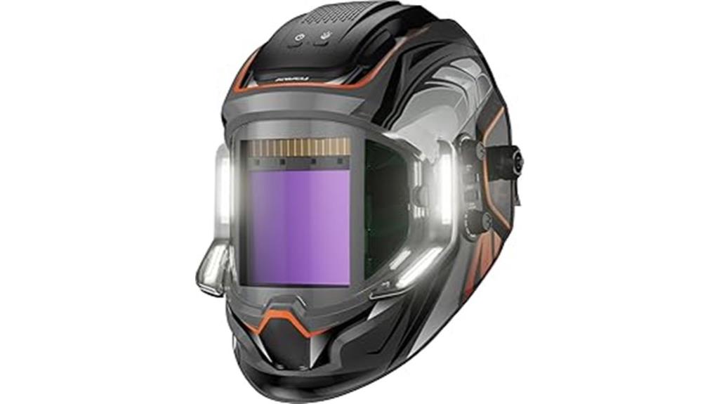 welding helmet with lights