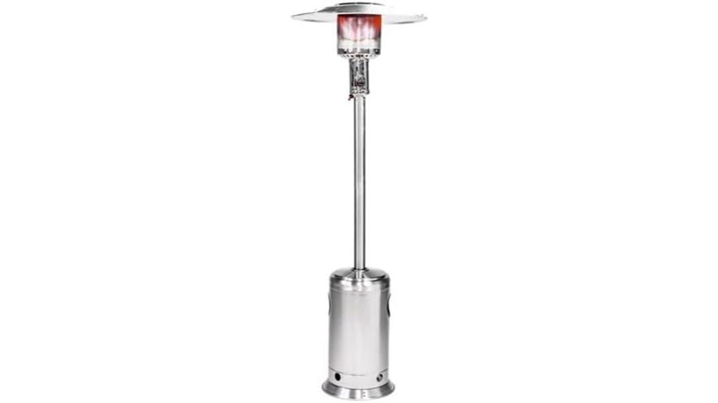 wheeled outdoor propane heater
