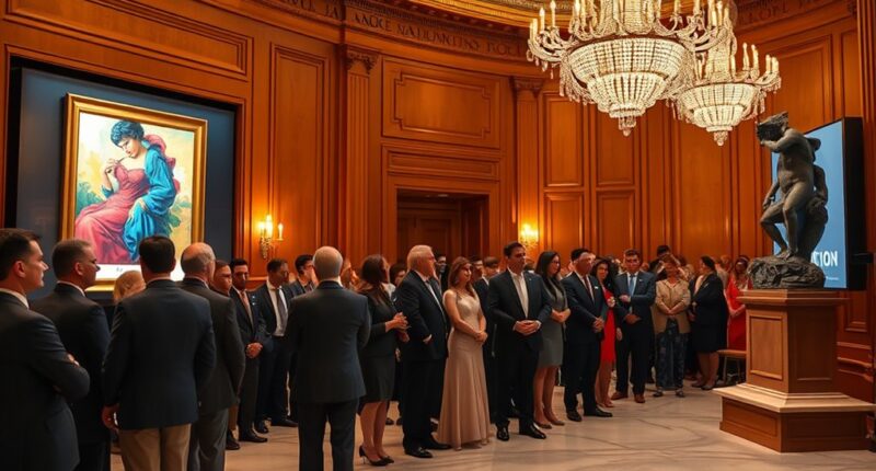 crypto auctions for art