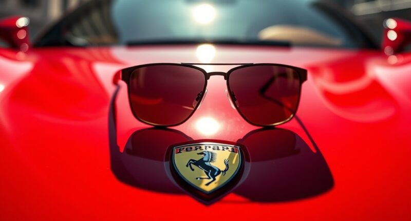 ferrari x ray ban collaboration