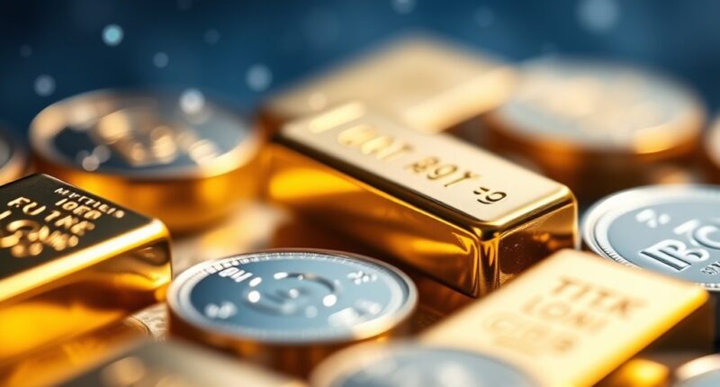 gold metals blockchain tokens