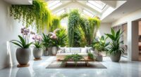 indoor garden skylight integration