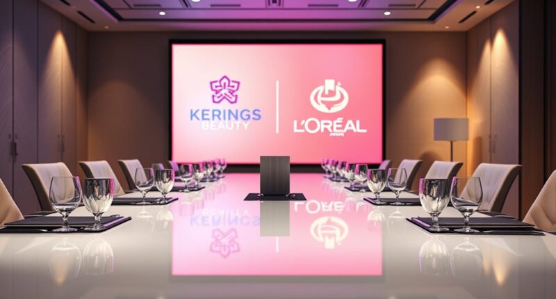 kering sells beauty to l or al
