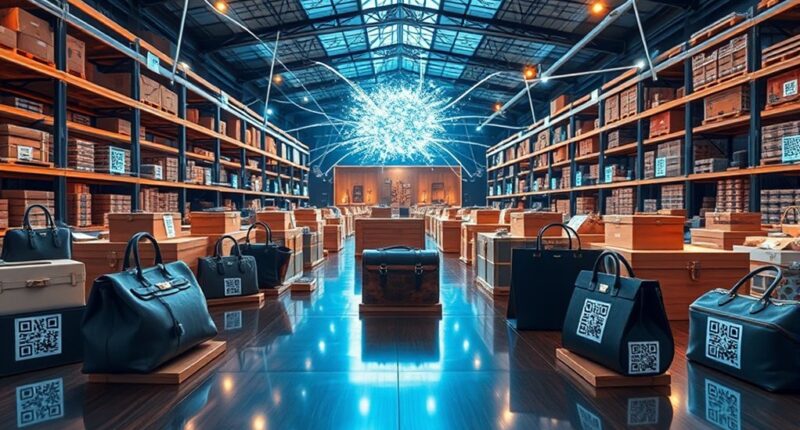 luxury goods blockchain tracking