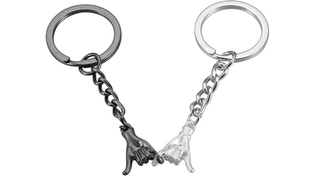 matching love couple keychains