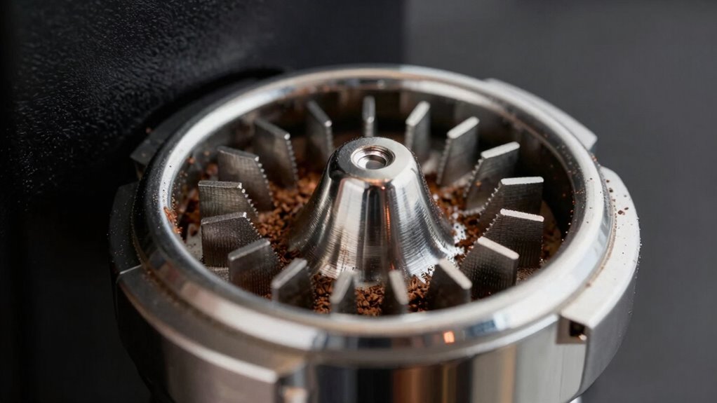 burr material and precision