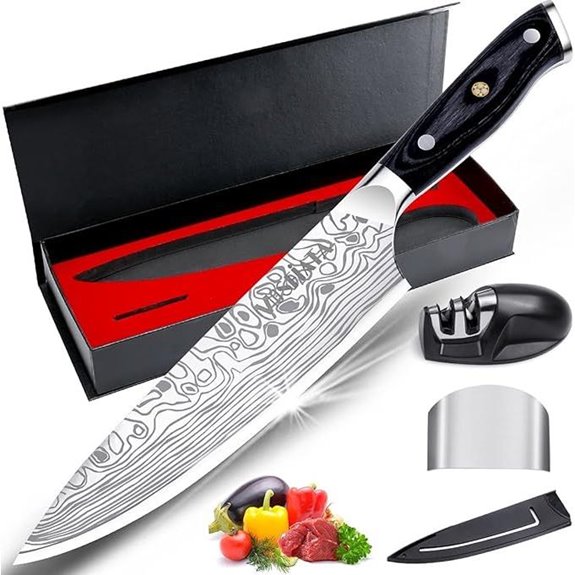 MOSFiATA 8 Chef's Knife with Sharpener & Gift Box