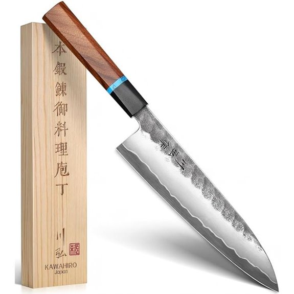 KAWAHIRO VG10 Chef Knife with Ergonomic Handle