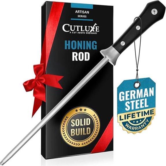 Cutluxe 10 Honing Steel Knife Sharpener Rod