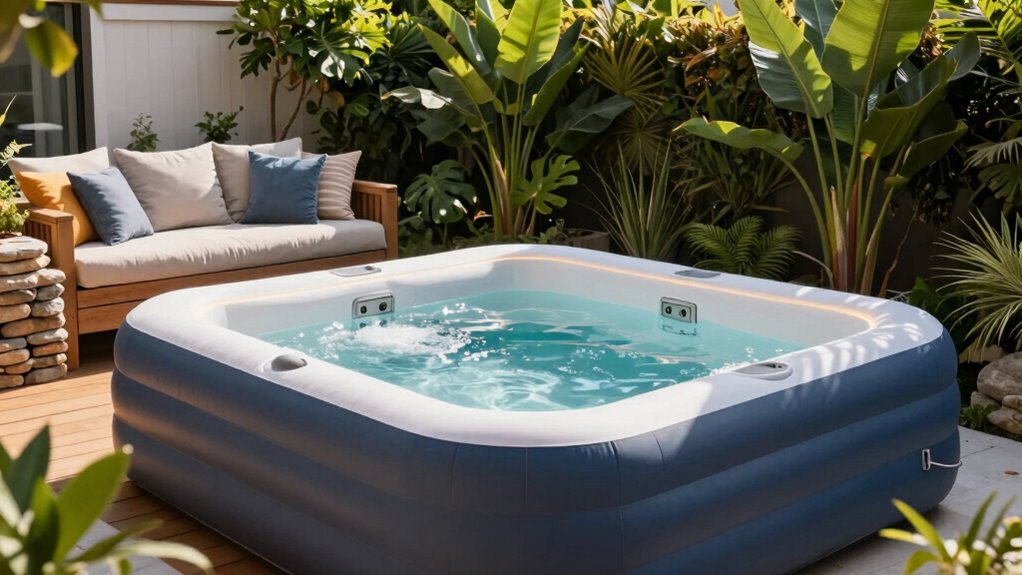 hot tub size and features