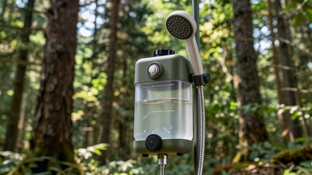 key camping shower factors