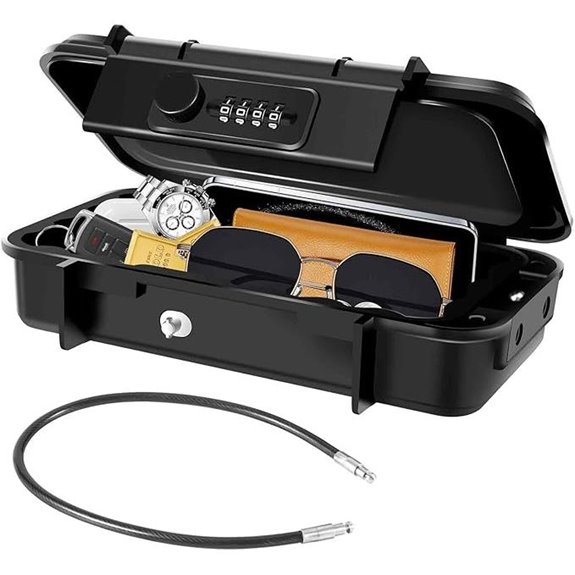 portable 4 digit lock box