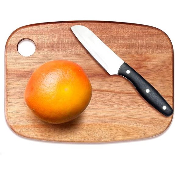 Small Acacia Wood Cutting Board with Hang Loop