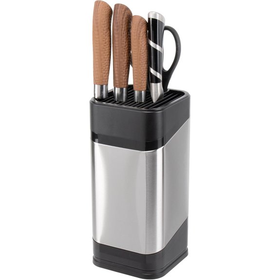 RedCall Stainless Steel Knife Block for Kitchen Counter