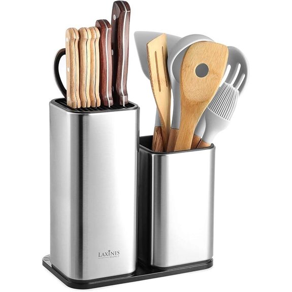 Stainless Steel Knife and Utensil Holder Organizer