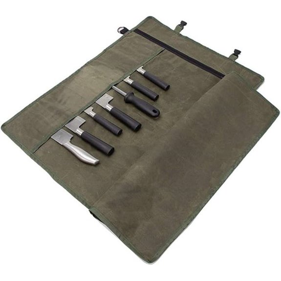 Chef’s Knife Roll Bag with 10 Slots and Pockets