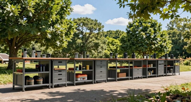 top camping table storage options