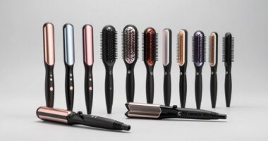 top heated hair straightener brushes