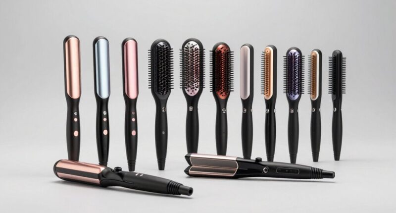 top heated hair straightener brushes