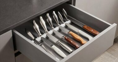 top in drawer knife storage