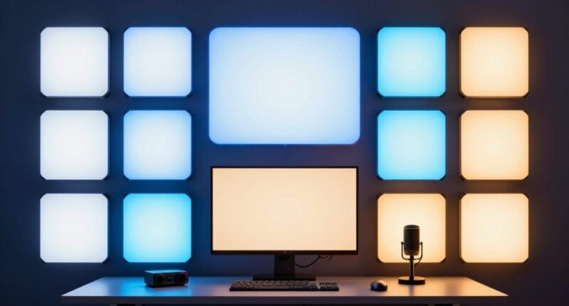 top led streaming lights