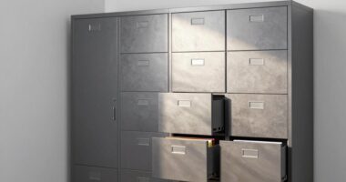 top metal office storage