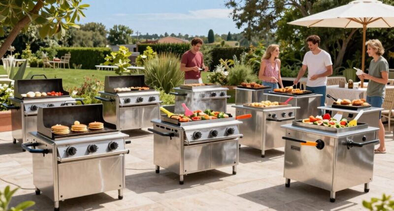 top outdoor griddle stations