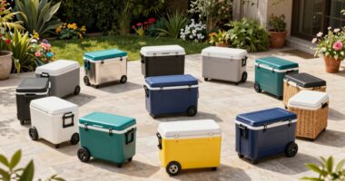 top patio cooler carts