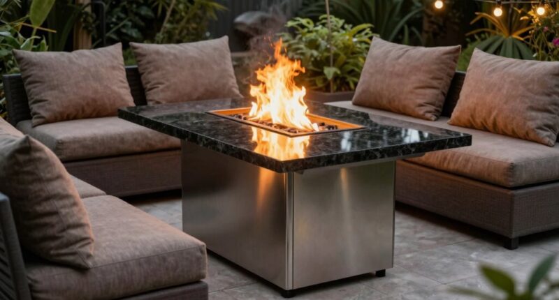 top propane fire pit tables