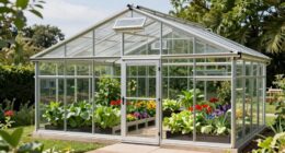 top walk in greenhouse kits