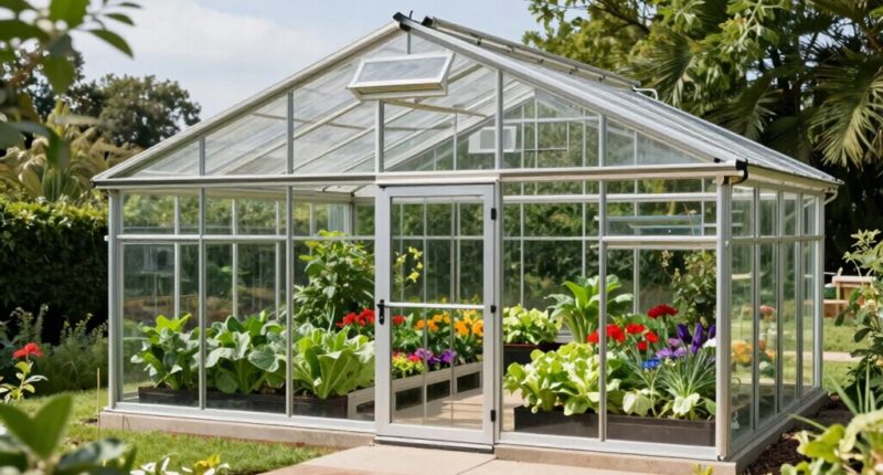 top walk in greenhouse kits