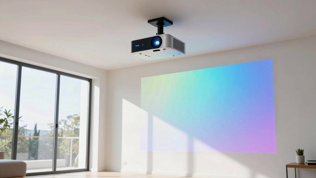 bright vivid daylight projection