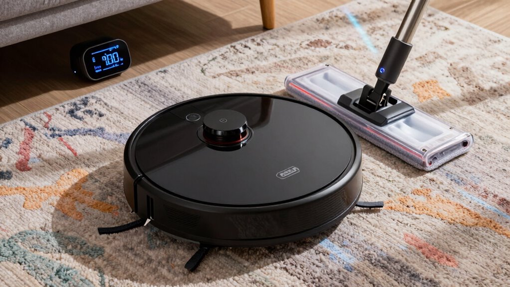 carpet detection and suction