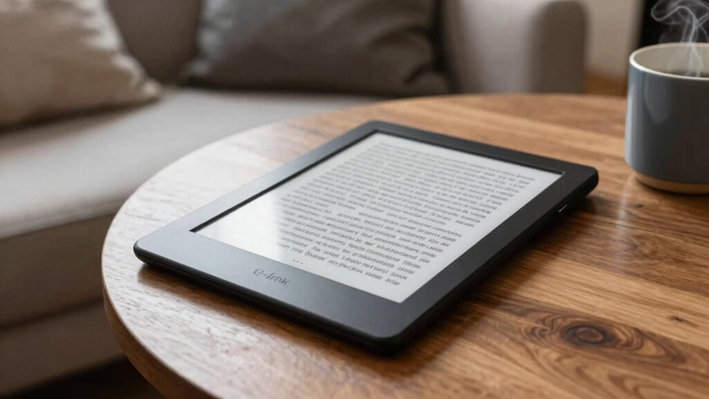large screen enhances reading