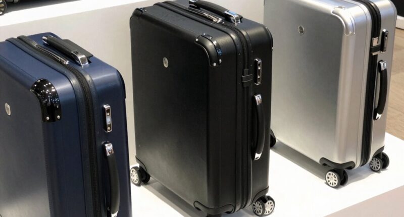 luxury 3 piece luggage sets