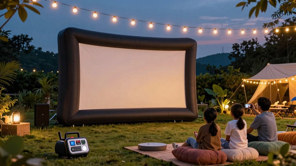 outdoor projector screen considerations