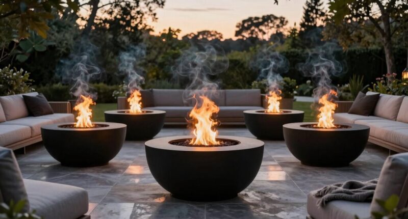 top 15 luxury smoke free fire pits