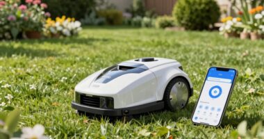 top app controlled robotic mowers