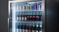 top beverage refrigerator glass doors
