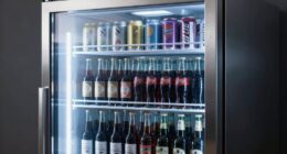 top beverage refrigerator glass doors