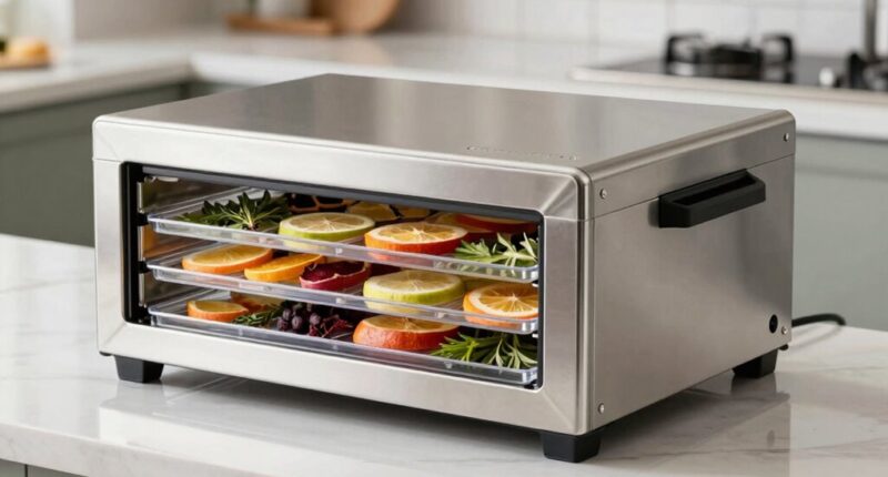 top stainless steel food dehydrators