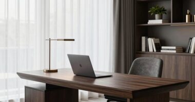 elegant yet functional workspace